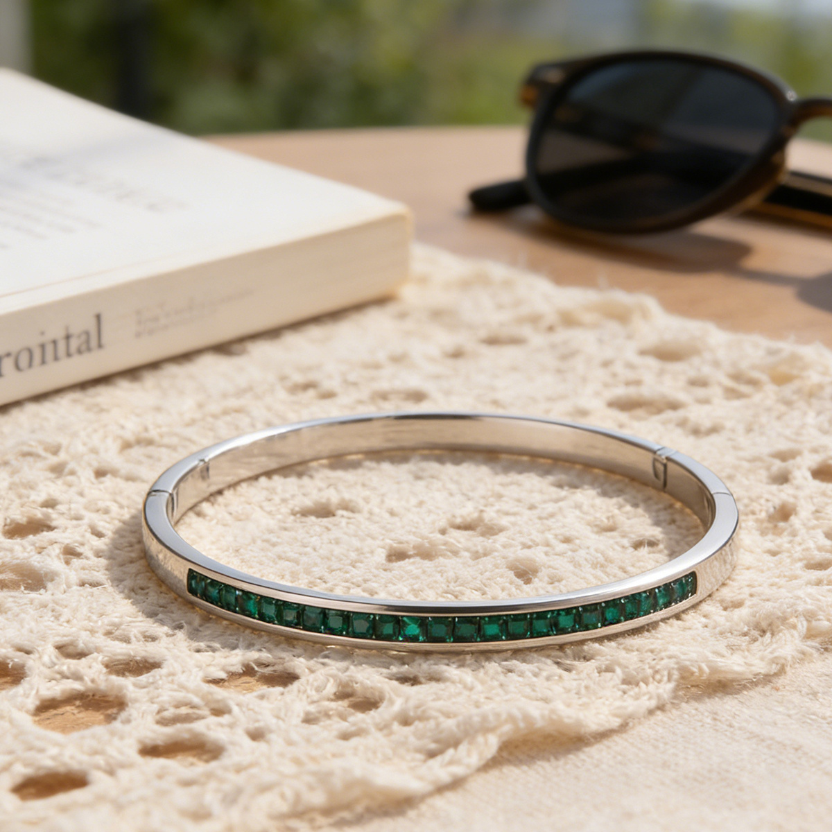 3pcs Women's Layered Sparkling Bracelet Set, Daily Wear